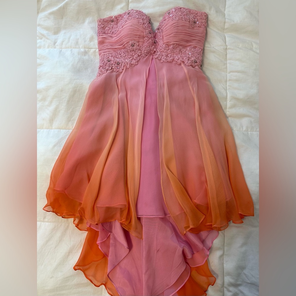 Sherri Hill Ombré High Low Dress